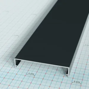 PolyfiX FE61 fedő profil antracit (RAL7016) / 7000 mm