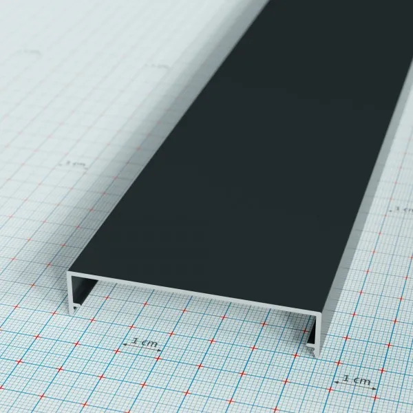 PolyfiX FE61 fedő profil antracit (RAL7016)