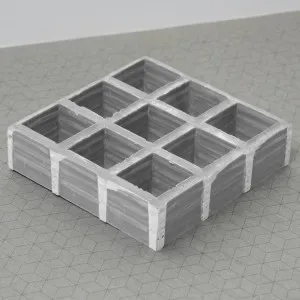 GrateX ECO konkáv RAL7040 38-38x38 /1525x4046