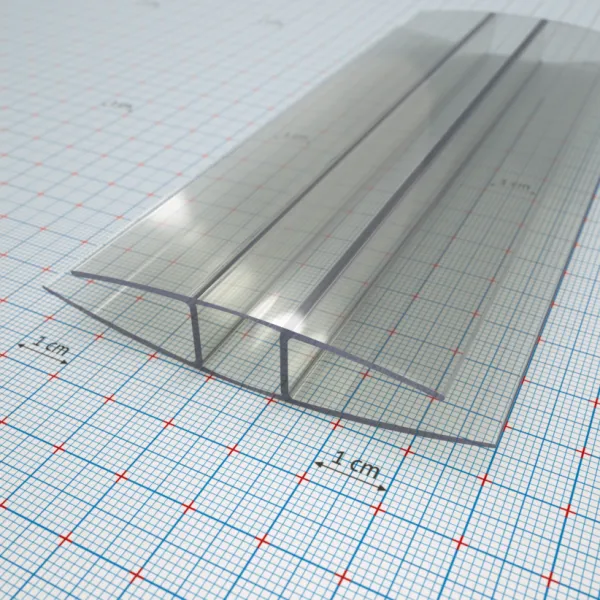 PC H profil víztiszta 10 mm / 7000 mm