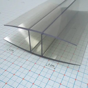 PC H profil víztiszta 25 mm / 7000 mm