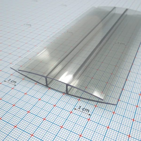 PC H profil víztiszta 4 mm / 6000 mm