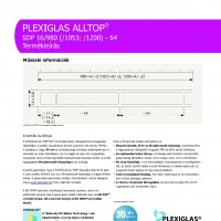Plexiglas Alltop SDP 16 termékadatlap